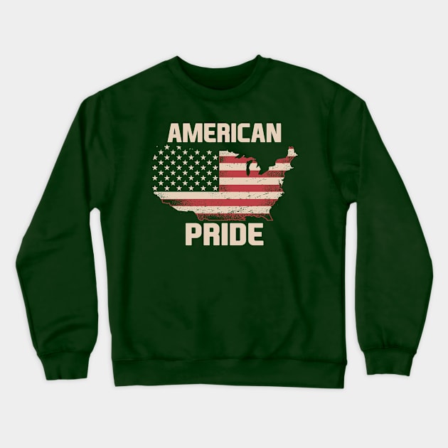 American Pride Crewneck Sweatshirt by artística